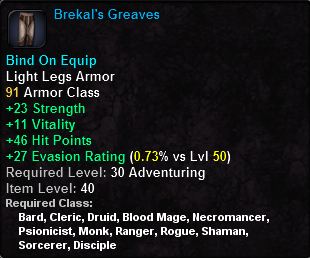 In-game tooltip for Brekal's Greaves
