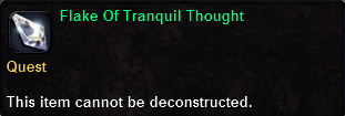 In-game tooltip for Flake of Tranquil Thought