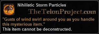 In-game tooltip for Nihilistic Storm Particles