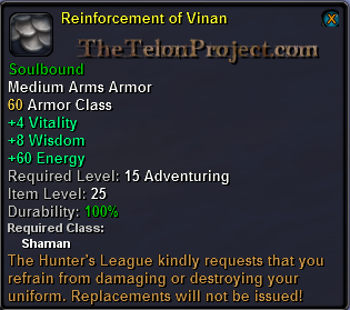 In-game tooltip for Reinforcement of Vinan