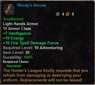In-game tooltip for Rhody's Gloves