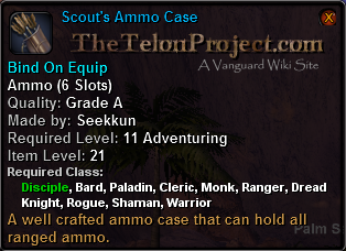 In-game tooltip for Scout's Ammo Case