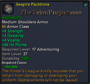 In-game tooltip for Seayn's Pauldrons