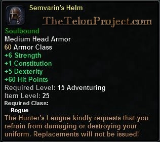In-game tooltip for Semvarin's Helm