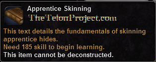 In-game tooltip for Apprentice Skinning