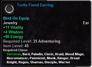 In-game tooltip for Turtle Fiend Earring