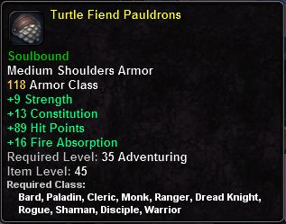In-game tooltip for Turtle Fiend Pauldrons