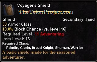 In-game tooltip for Voyager's Shield