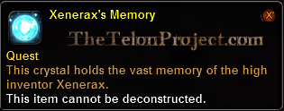 In-game tooltip for Xenerax's Memory