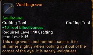 In-game tooltip for Void Engraver