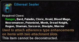 In-game tooltip for Ethereal Sealer