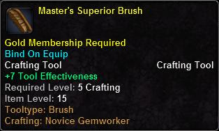 In-game tooltip for Master's Superior Brush