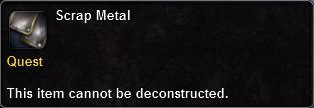 In-game tooltip for Scrap Metal