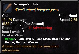 In-game tooltip for Voyager's Club