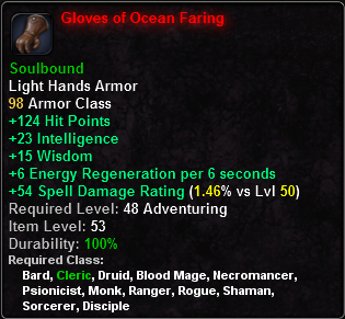 In-game tooltip for Gloves of Ocean Faring