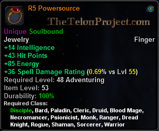 In-game tooltip for R5 Powersource