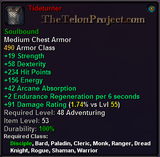 In-game tooltip for Tideturner