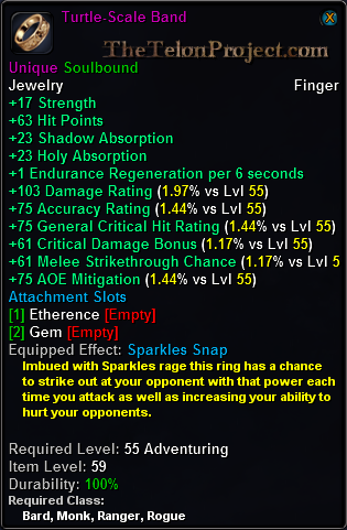 In-game tooltip for Turtle-Scale Band