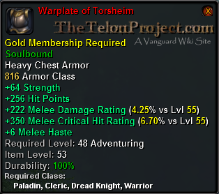 In-game tooltip for Warplate of Torsheim