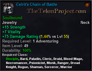 In-game tooltip for Celrit's Chain of Battle