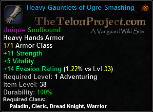 In-game tooltip for Heavy Gauntlets of Ogre Smashing