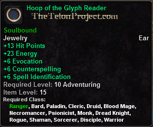 In-game tooltip for Hoop of the Glyph Reader