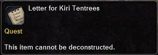 In-game tooltip for Letter to Kiri Tentrees