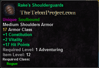 In-game tooltip for Rake's Shoulderguards