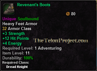 In-game tooltip for Revenant's Boots
