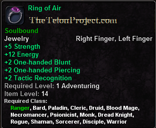 In-game tooltip for Ring of Air