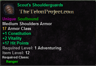 In-game tooltip for Scout's Shoulderguards