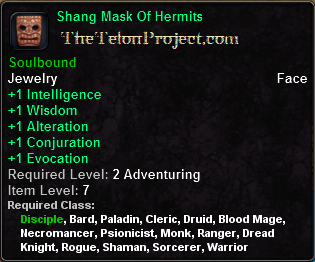 In-game tooltip for Shang Mask of Hermits