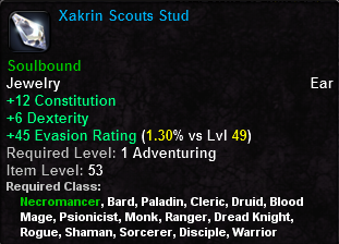 In-game tooltip for Xakrin Scouts Stud