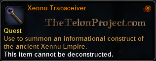 In-game tooltip for Xennu Transceiver