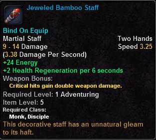 In-game tooltip for Jeweled Bamboo Staff