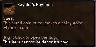 In-game tooltip for Rayniers Payment