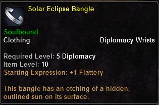 In-game tooltip for Solar Eclipse Bangle