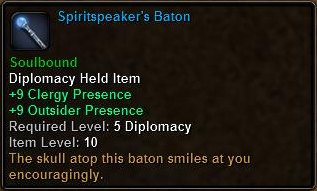 In-game tooltip for Spiritspeakers Baton