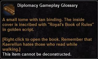 In-game tooltip for Diplomacy Gameplay Glossary