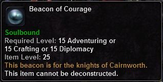 In-game tooltip for Beacon Of Courage